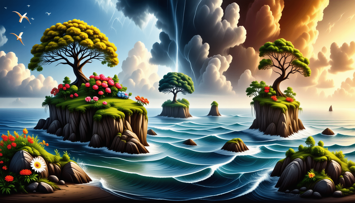 plongez dans un voyage sensoriel au cœur d’un archipel d’émotions contrastées, où chaque île révèle une facette unique de vos sentiments.